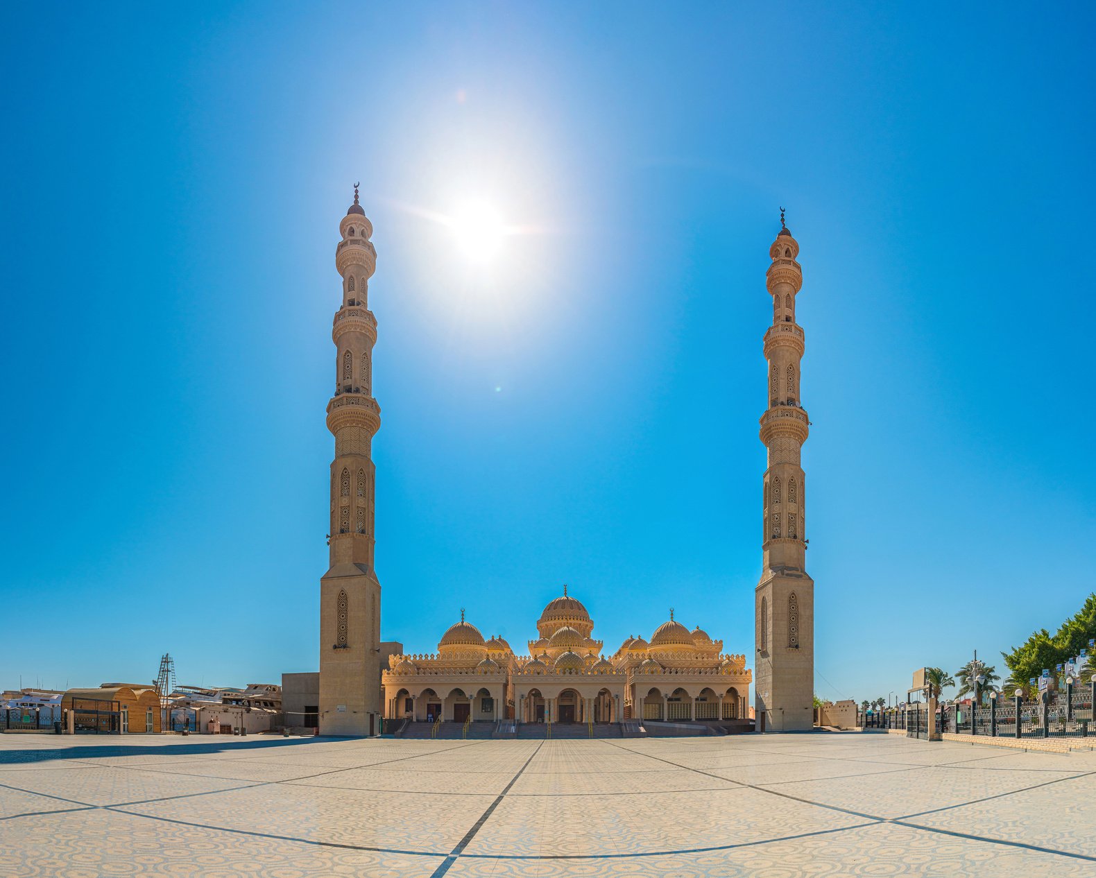 Mosque El Mina Masjid,  ElMina Mosque a unique architectural monument in old Hurgada, Egupt